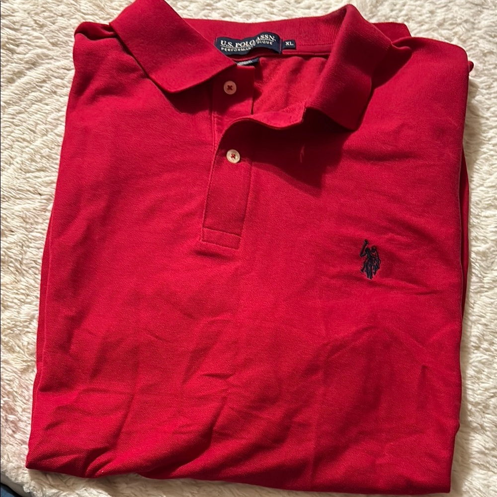 U.S. Polo Assn. Red Polo Shirt